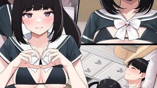 【エロ漫画】オナ中 幼馴染とオナニー見せ合いっこしたらセックスしてはまっちゃう話のトップ画像